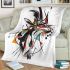 Abstract animal combining organic shapes blanket