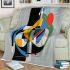 Abstract composition featuring bold shapes blanket