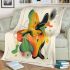 Abstract design with organic shapes and splashes blanket