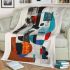 Abstract geometric shapes lines and curves blanket