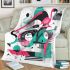 Abstract modern style with dynamic shapes and lines blanket