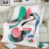 Abstract modern style with dynamic shapes and lines blanket