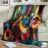 Abstract painting with various shapes blanket