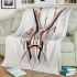 Abstract symmetrical line drawing blanket