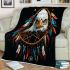 American eagle smile with dream catcher area rug blanket