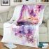 Beautiful butterfly with flowers blanket