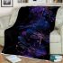 Beautiful glowing dragonflies blanket