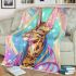 Bengal cat as a pop culture icon blanket