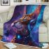 Bengal cat in intergalactic adventures blanket