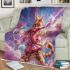 Bengal cat in magical girl transformations blanket