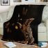 Bengal cat in playful interactions blanket
