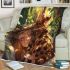 Bengal cat in romantic scenarios blanket