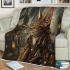 Bengal cat in steampunk settings blanket