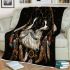 Border collie dogs and dream catcher blanket