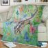 Butterflies fly to the saxophone and musical notes blanket