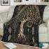 Celtic tree life and dream catcher area rug blanket