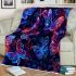 Colorful butterflies in various shades blanket