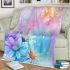 Colorful daisies and butterflies blanket