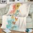 Colorful illustration of butterflies blanket