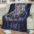 Cool white tiger with dream catcher area rug blanket