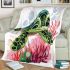 Cute baby turtle colorful corals blanket