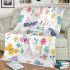 Cute butterflies and flowers pattern blanket