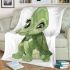 Cute cartoon baby sea turtle blanket