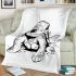 Cute cartoon baby turtle coloring blanket