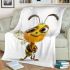 Cute cartoon bee blanket