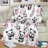 Cute cartoon panda pattern blanket