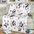 Cute cartoon panda pattern blanket