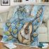 Cute dragonflies and music notes with banjo blanket