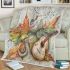 Cute dragonflies and music notes with banjo blanket