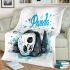 Cute panda in a cartoon style blanket