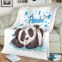 Cute panda in a cartoon style blanket