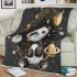 Cute pandas in space stars and planets blanket