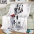 Dalmatian puppy cartoon character blanket