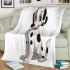 Dalmation puppy with black spots blanket