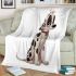 Dalmation puppy with black spots blanket