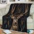 Deer with dream catcher area rug blanket