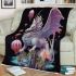 Dragon and hot air balloons blanket