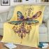 Dragonfly with swirls and filigree blanket