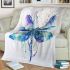 Dragonfly with swirls and patterns blanket