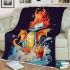 Dragon's tea time in the sky blanket