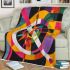 Dynamic composition of geometric shapes and colorful lines blanket