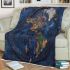 Earth map with dream catcher area rug blanket