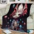 Enchanting dragon and bird blanket