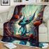 Enchanting dragon by the water blanket