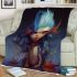 Enchanting dreamy mermaid art blanket