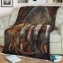 Five horse smile with dream catcher area rug blanket